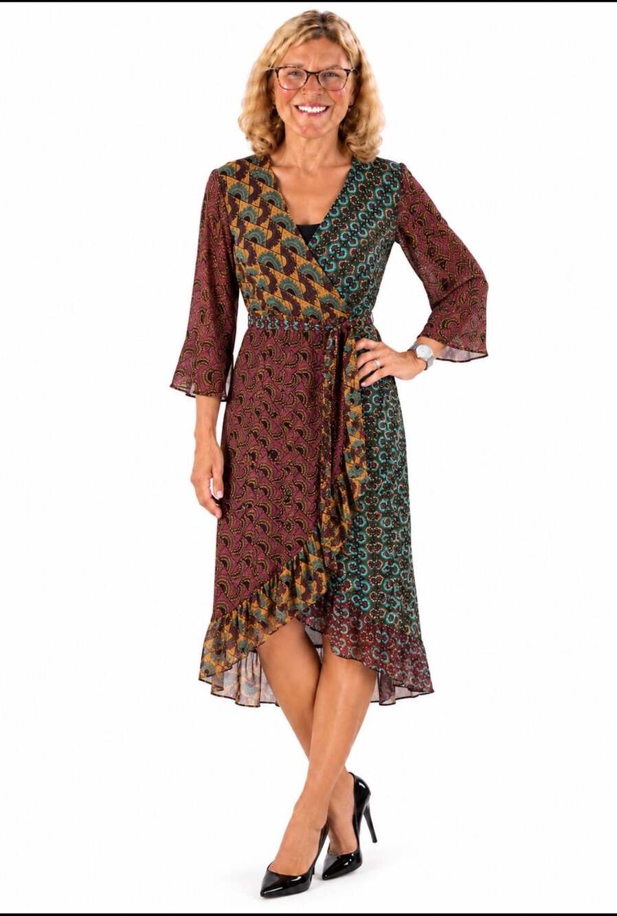 Gorgeous, Cato Dress Midi Wrap Dress Multi Boho